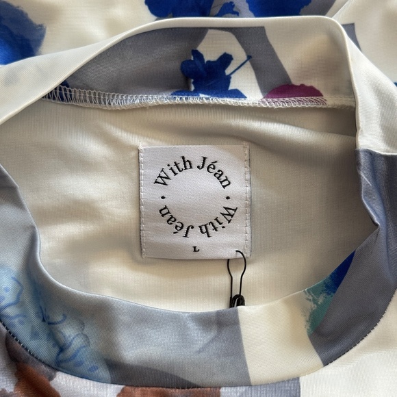 With Jéan Lovers Dress Floral Mimicry L - Picture 8 of 10